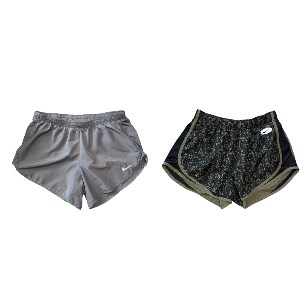 Nike Bundle of Two Lined Printed Athletic Running Shorts Size Medium